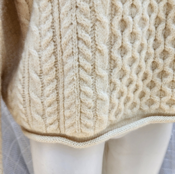 Blarney rolled neck cable‎ sweater L- XL - Picture 6 of 12